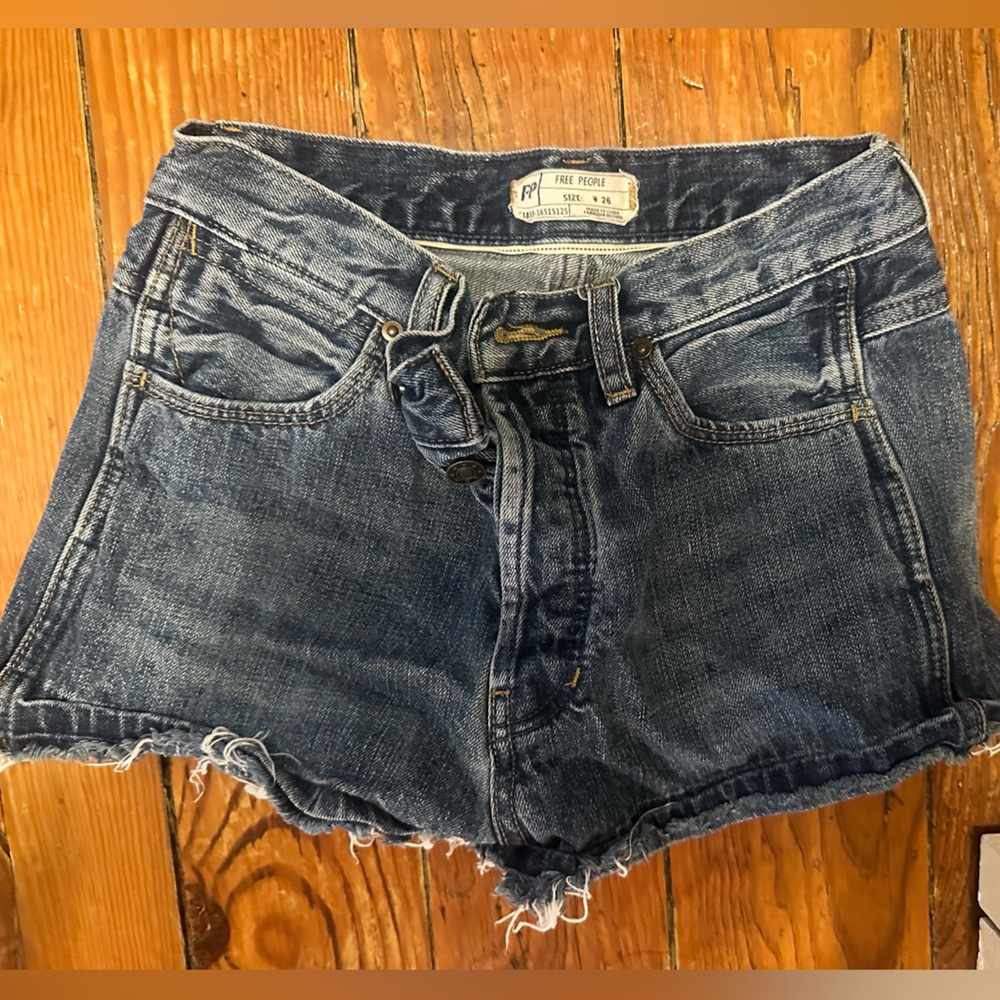 Free People denim shorts